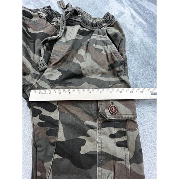 AK Army Cargo Pants Men Small Camo Jogger Military Combat Style Drawstring Y2K - Picture 10 of 11